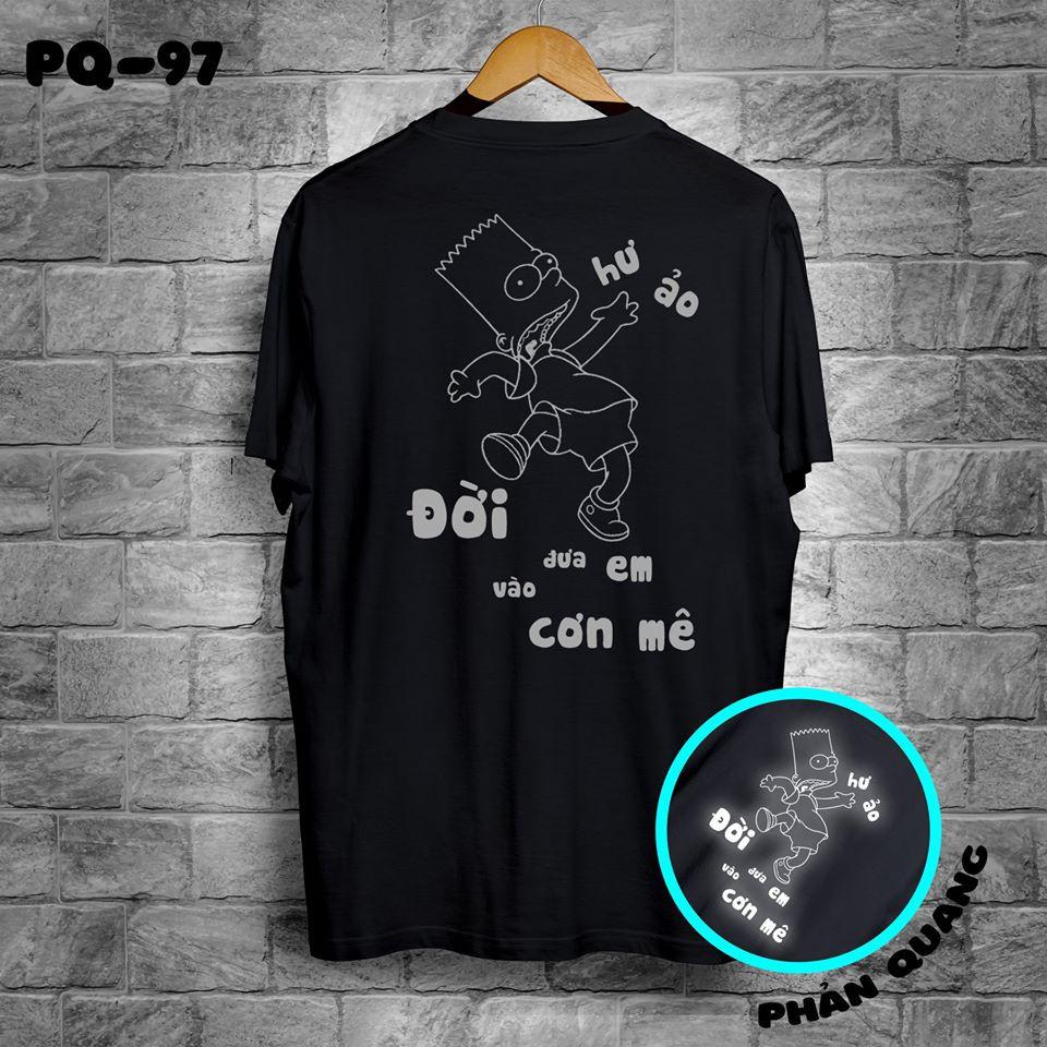 Áo thun Unisex phản quang Có size tay lỡ