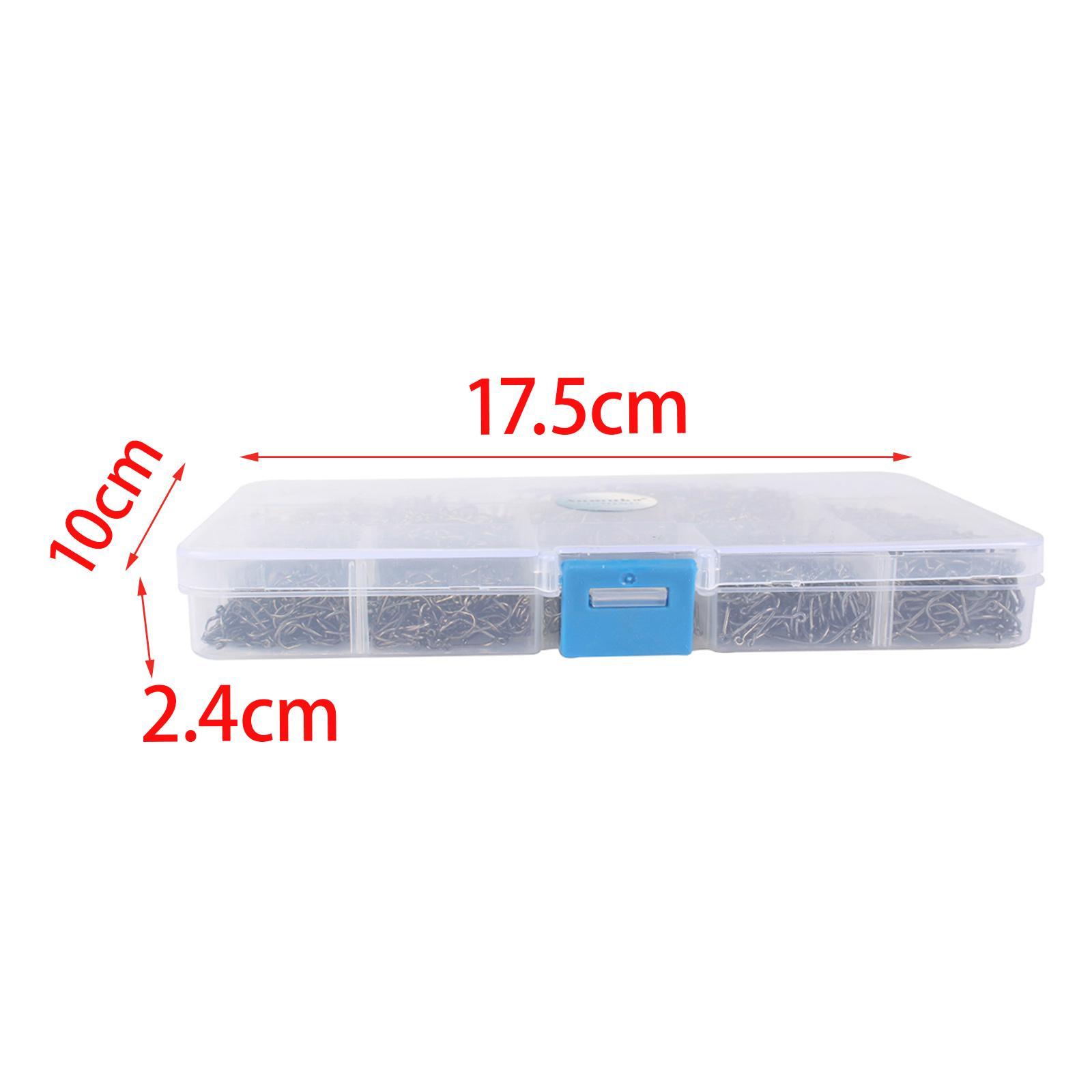 1600 Pieces Fishing Hooks Sea Fishing Fish Hooks Bass Weighted Hooks