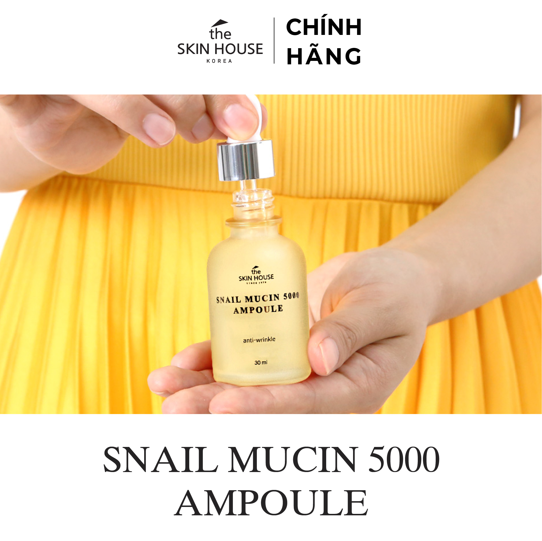 T69 Huyết thanh trẻ hóa căng mượt da - SNAIL MUCIN 5000 AMPOULE 30ml