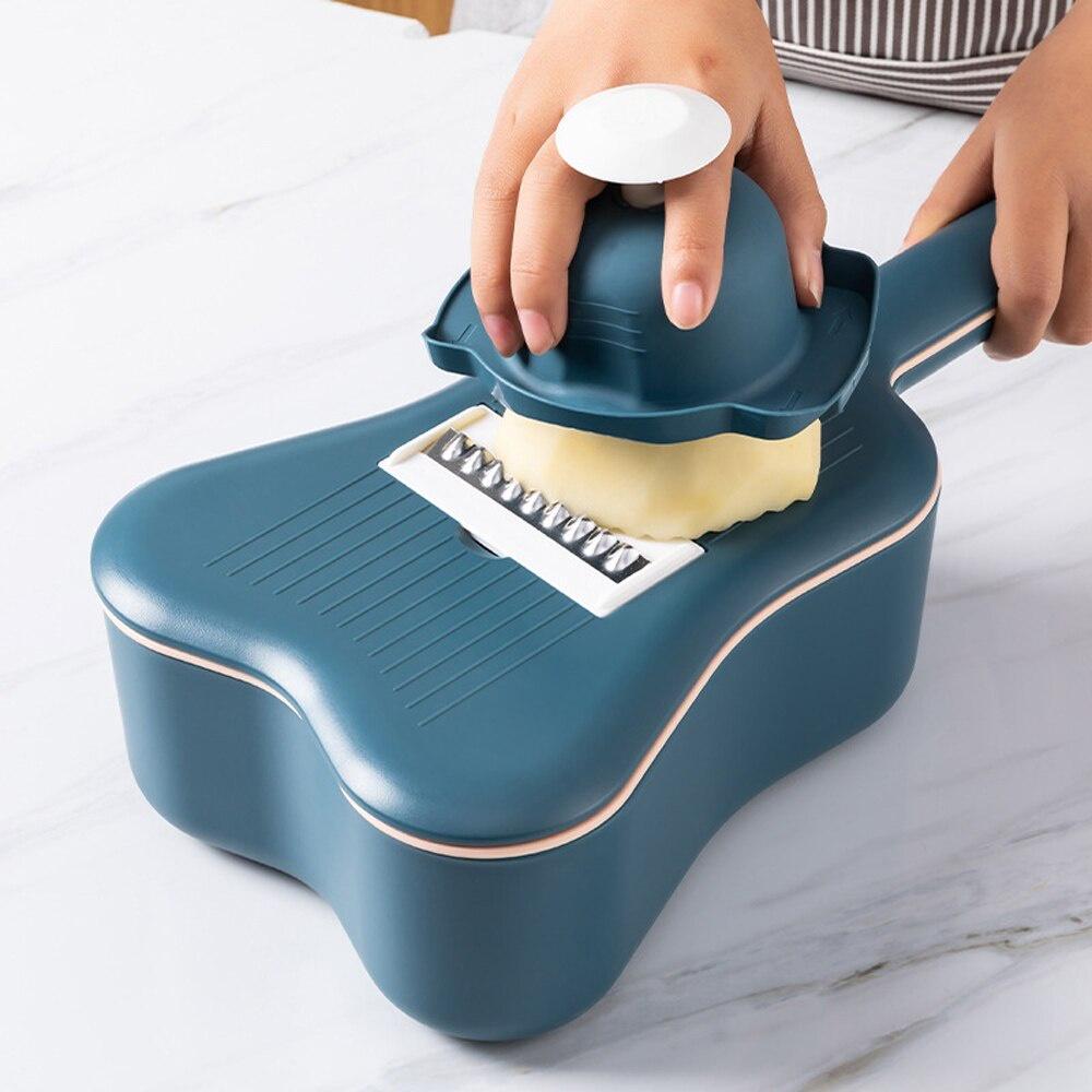 Stainless Steel Multi-function Vegetable Peeler Kitchen Tools Cutter Fruit Potato Carrot Grater Strainer Drain Basket Gadget