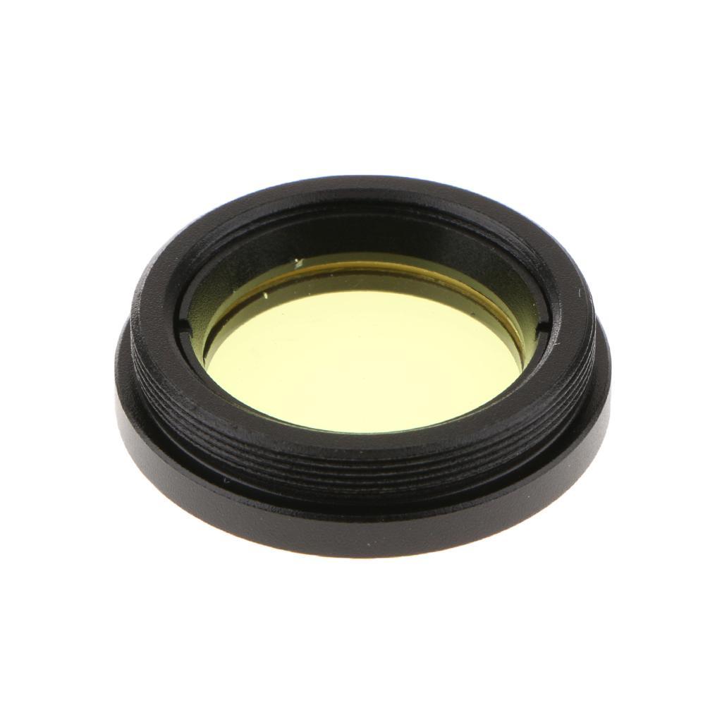 Telescope Eyepiece Filter Yellow Black Color for Astronomy 1.25" Moon Planet