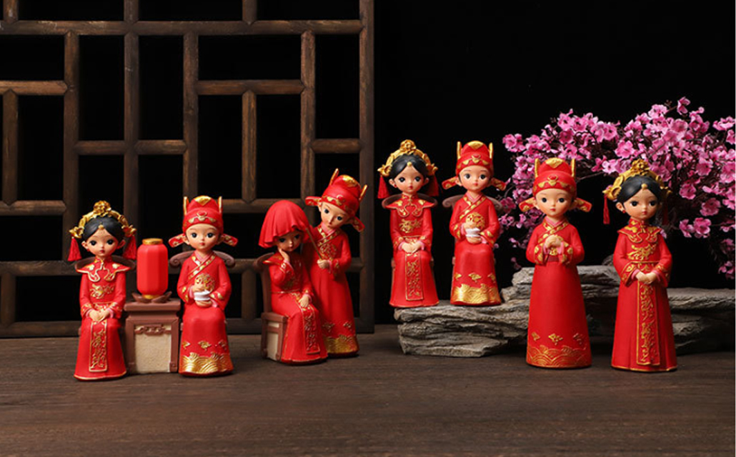 Cặp Tân Lang Tân Nương - mẫu Xuất Giá Tòng Phu