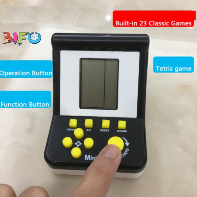 Máy chơi game mini cầm tay Tetris xếp hình thú vị cho trẻ em