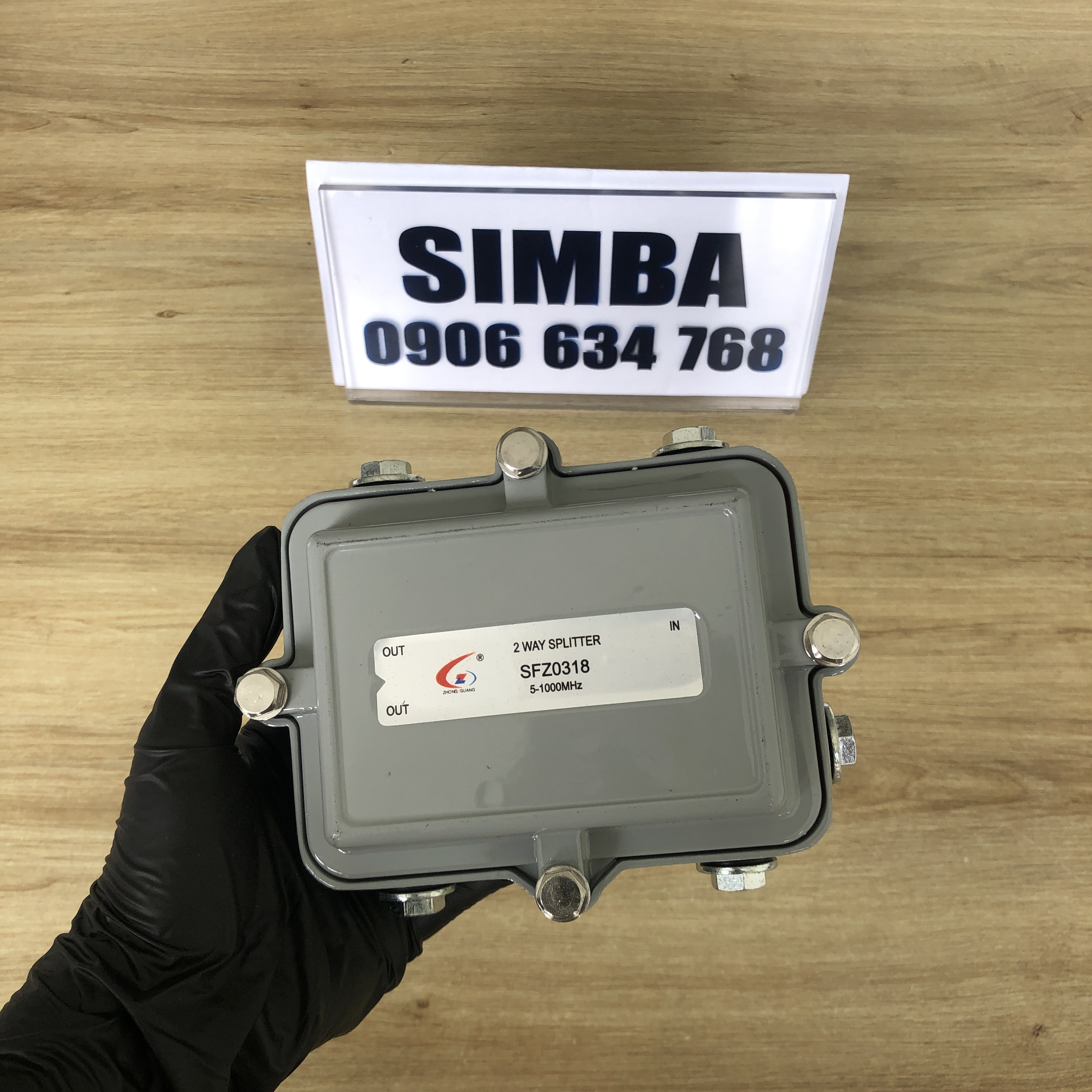 Bộ chia 2 ngoài trời 1Ghz SFZ0318, chuẩn SCTV