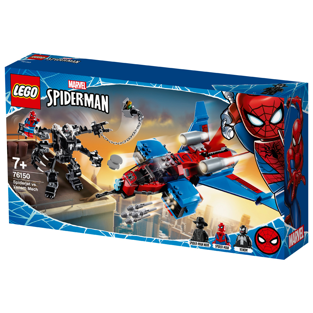 Mô Hình Lắp Ráp LEGO SUPERHEROES Máy Bay Phản Lực Của Người Nhện 76150