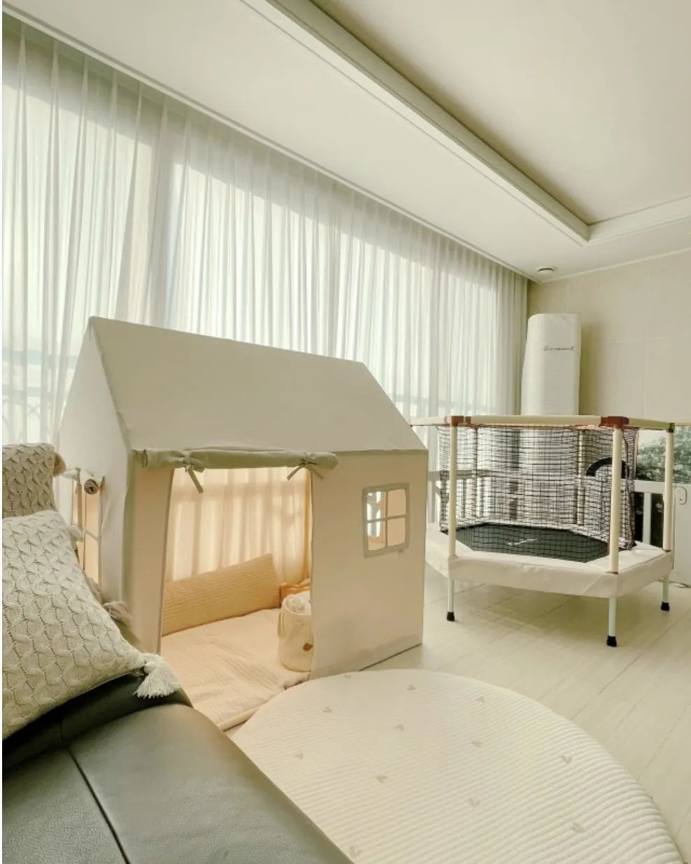 Phòng Ngủ Mini Cho Bé Vui Chơi Tent House Kids Phong Cách Hàn Quốc