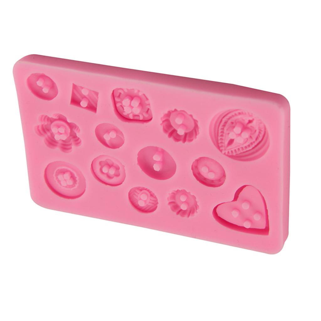 1 Set Floral Button Silicone DIY Jewelry Mold Resin Mould Baking Shape Mould