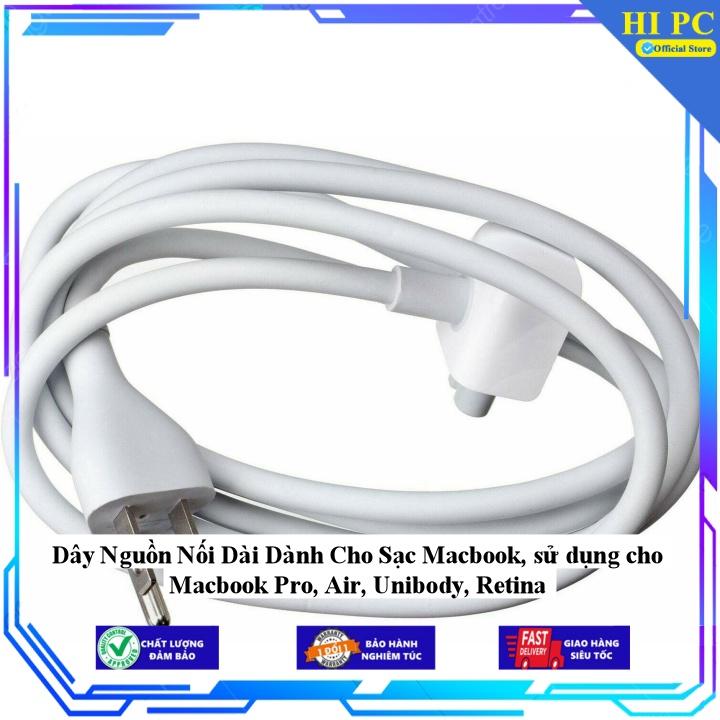 Dây Nguồn Nối Dài Dành Cho Sạc Macbook sử dụng cho Macbook Pro Air Unibody Retina - Kèm Dây nguồn - Hàng Nhập Khẩu