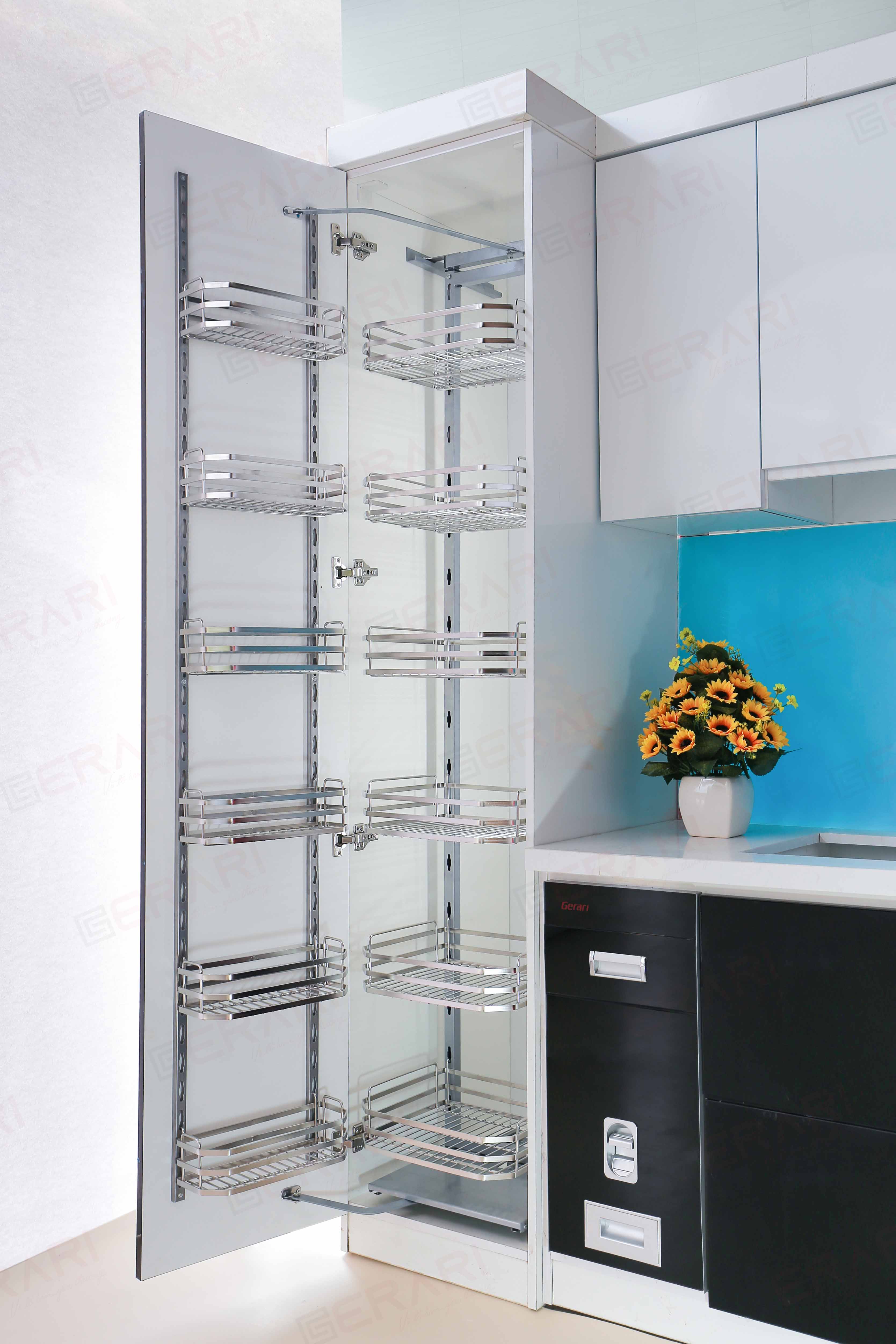 Giá đựng đồ kho bằng inox 6 tầng