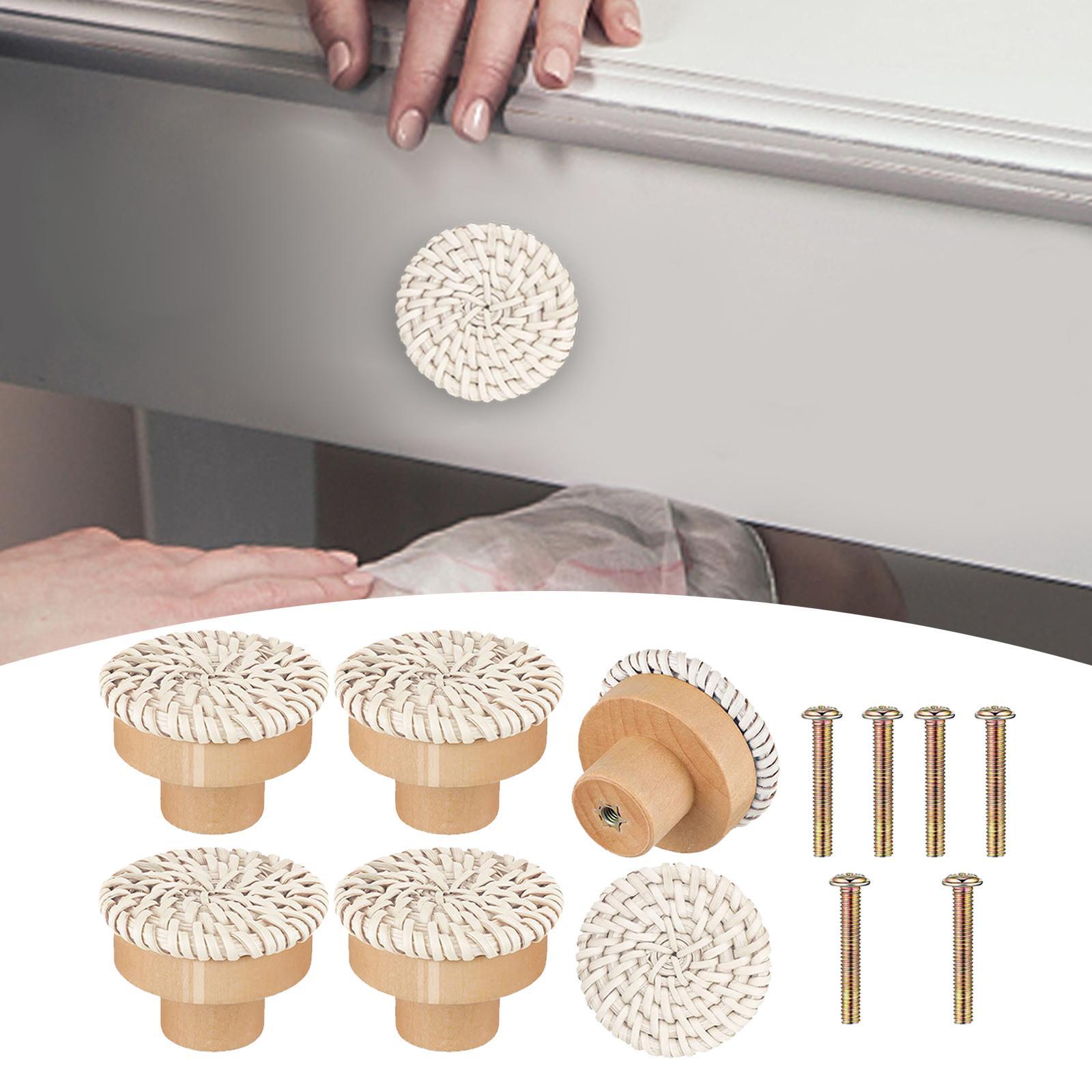 Rattan Dresser Knobs Cabinet Knobs Cabinet Pull Door Handle for Door Drawer