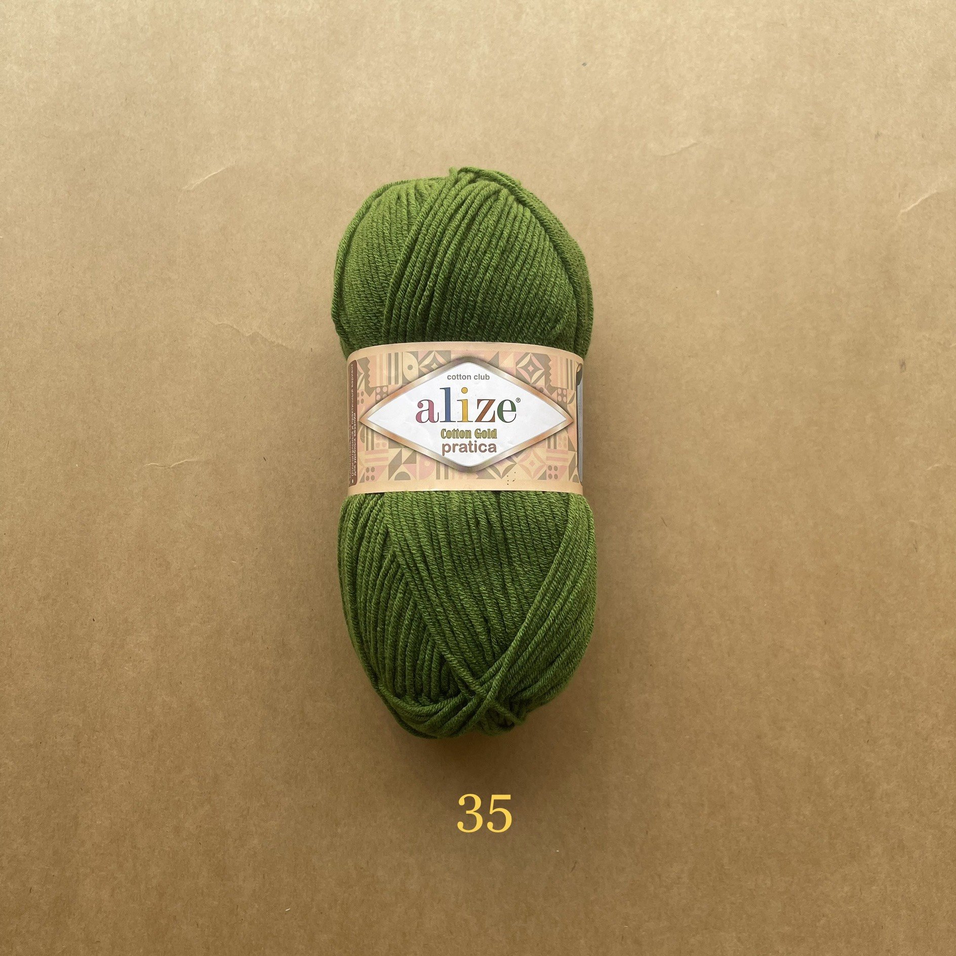 Cuộn len móc thú to Cotton Gold Pratica nhập khẩu chính hãng Alize Yarns đan móc thú, áo, chăn