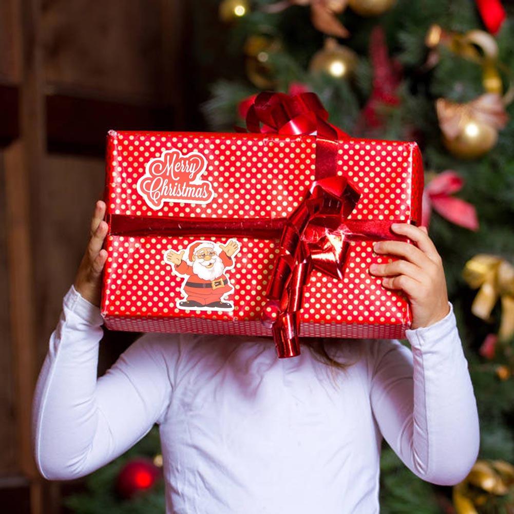 Bộ 50 Miếng Dán Nhựa Chống Thấm Nước Phong Cách Giáng Sinh