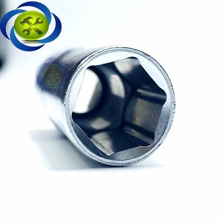 Tuýp 17mm loại 3/8 dài 63mm có 6 cạnh màu trắng Kingtony 323517M