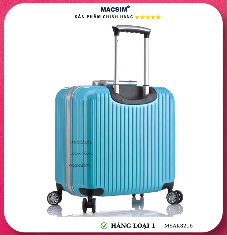 Vali cao cấp Macsim Aksen hàng loại 1 MSAK8216 cỡ 17 inch màu gold, blue, pink