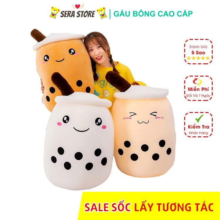 Gấu Bông Thú Bông Cho Bé Trà Sữa - Gối ôm Trà Sữa Baby Hàng Cao Cấp Mềm Mịn - Thú Bông Nhập Khẩu Size 35cm