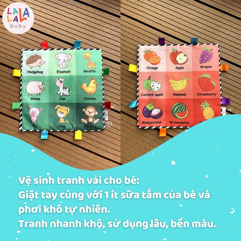 Tranh vải Lalala baby Tummy Time kích thích thị giác cho bé sơ sinh, phát triển não bộ