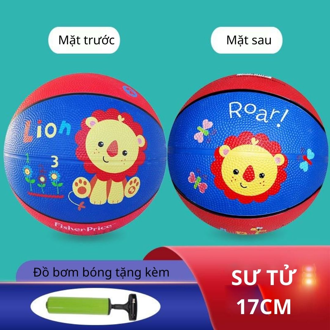 Đồ chơi bóng rổ trẻ em cao cấp Fisher Price cho trẻ 2-3-4-5 tuổi có tặng kèm bơm hơi