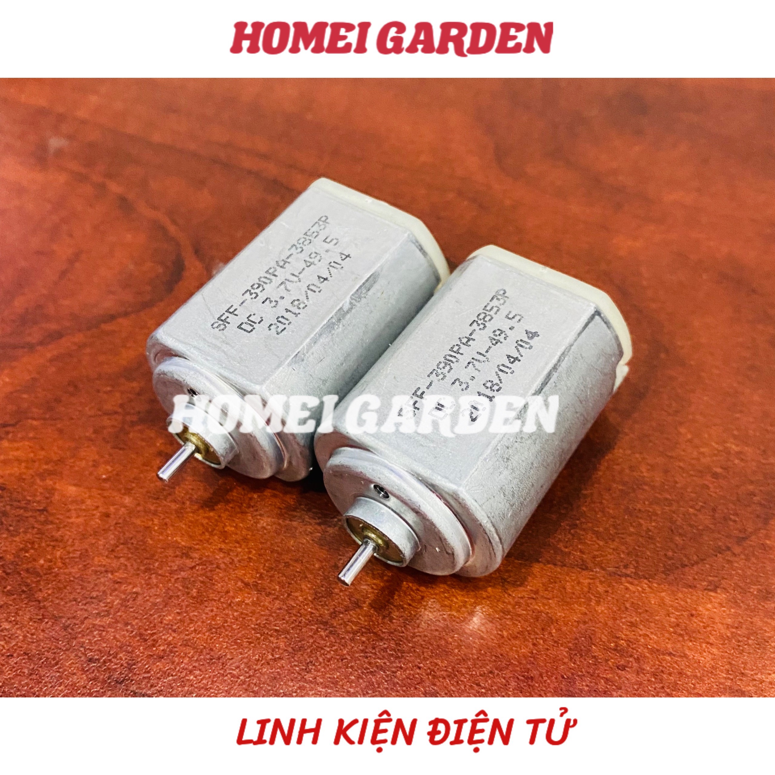 Motor mini 390 DC 3,7V 12V lực mạnh tốc độ 5865 - 7300 RPM cho máy làm tóc tông đơ máy cạo râu thiết bị làm đẹp - HM0011