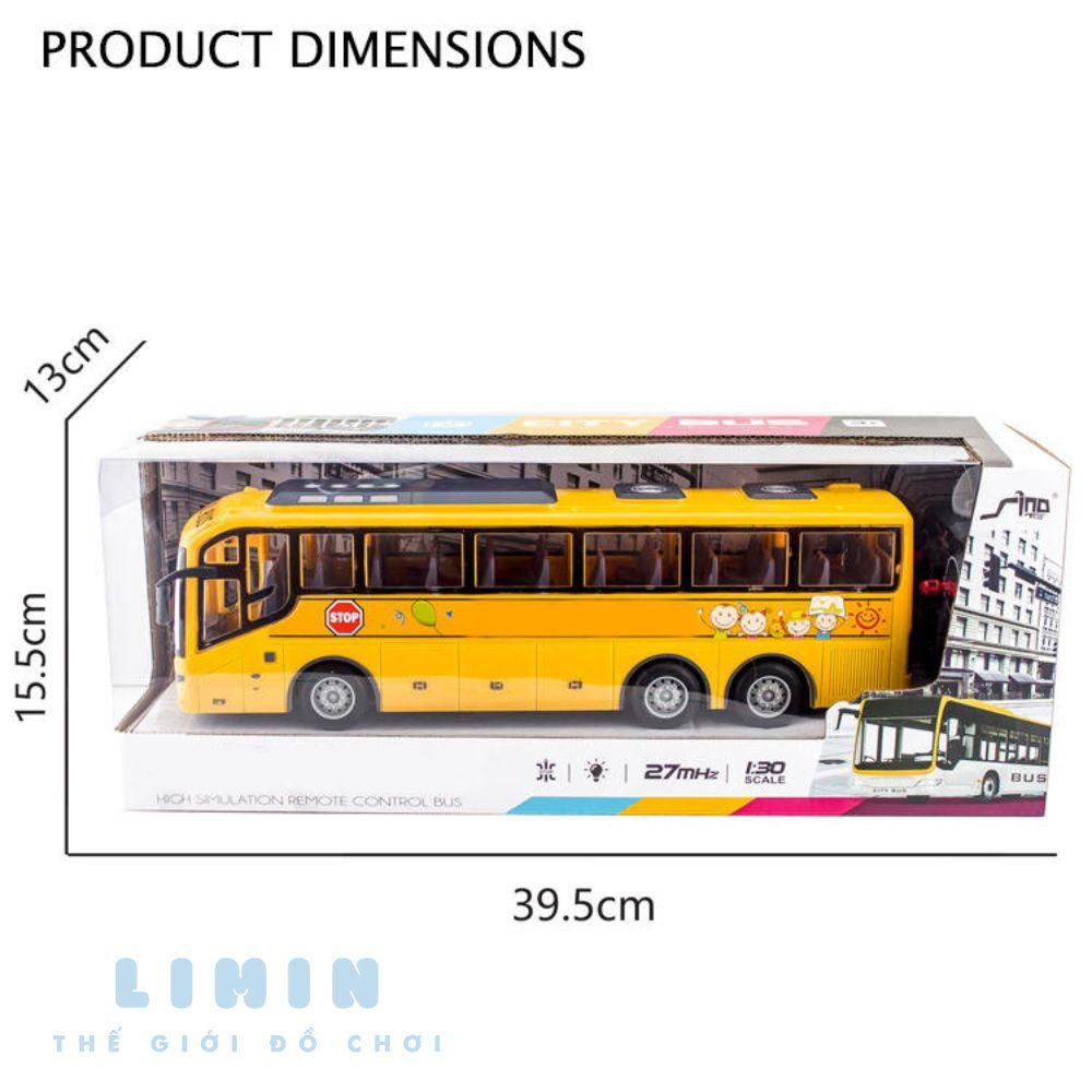 Xe bus điều khiển từ xa 4 chiều, xe điều khiển LiMin, nhựa ABS siêu bền, thiết kế tinh xảo siêu đẹp