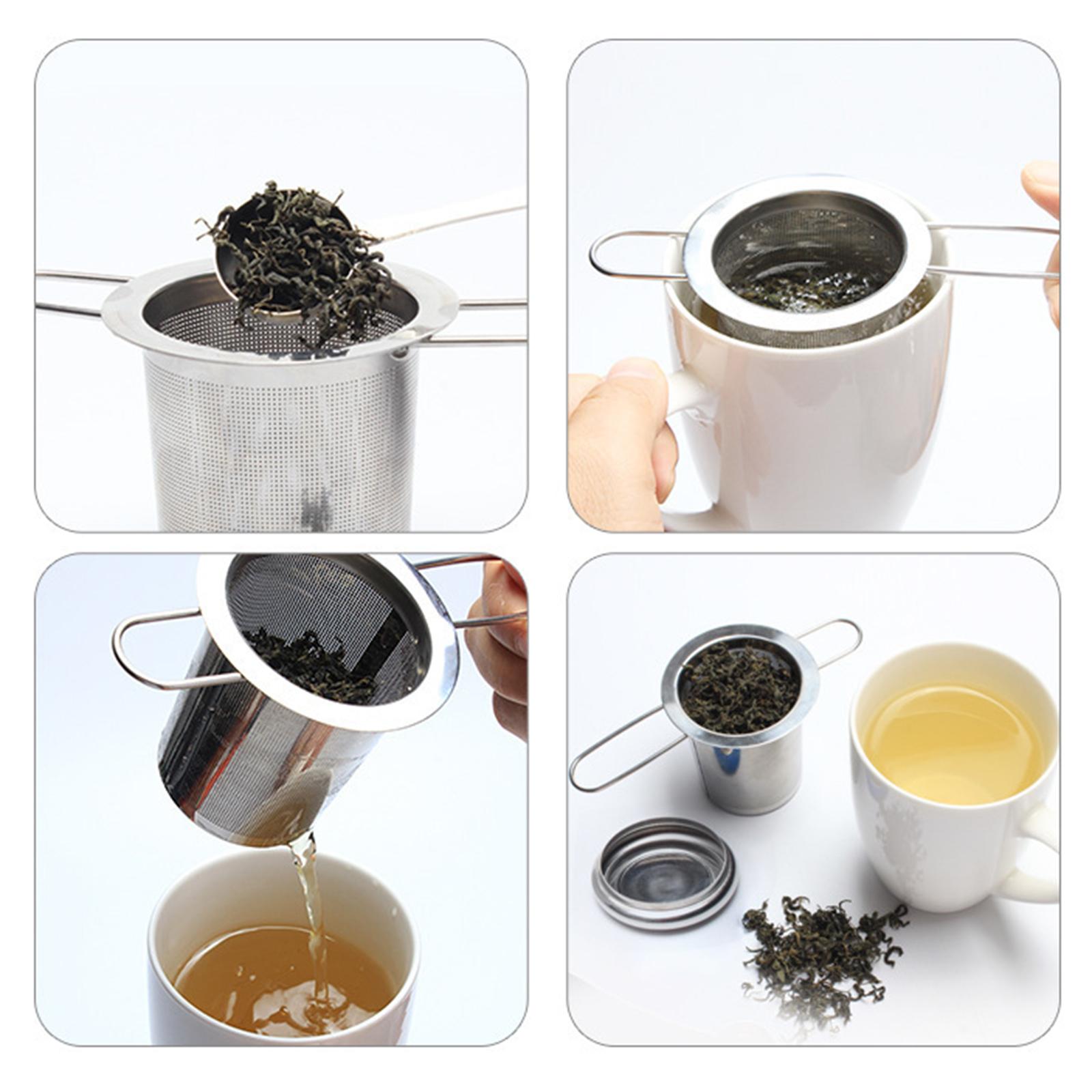 Tea Infuser Fine Mesh Strainer Stainless Steel Mesh Tea Infuser Loose Leaf Filter for Brewing Tea