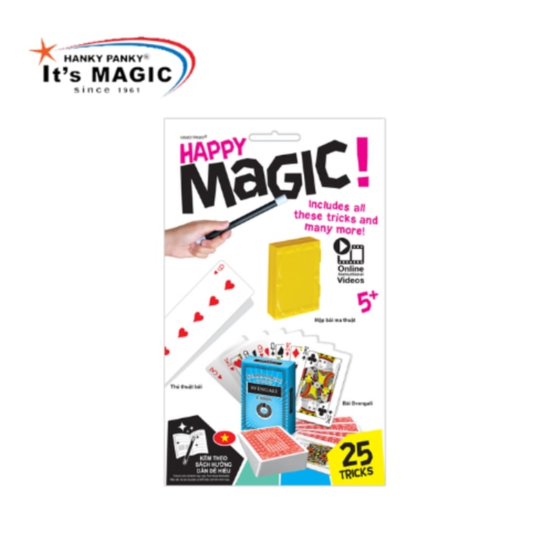 Đồ Chơi Hanky Panky Bộ Happy Magic 25 Trò Ảo Thuật Cùng Những Lá Bài Bất Ngờ HP1944