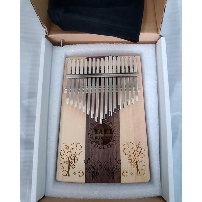 Đàn Kalimba Yael 17 Phím Gỗ Vân Sam - Rosewood Y17SMR-C (Cỏ ba lá - Mbira Thumb Finger Piano 17 Keys)