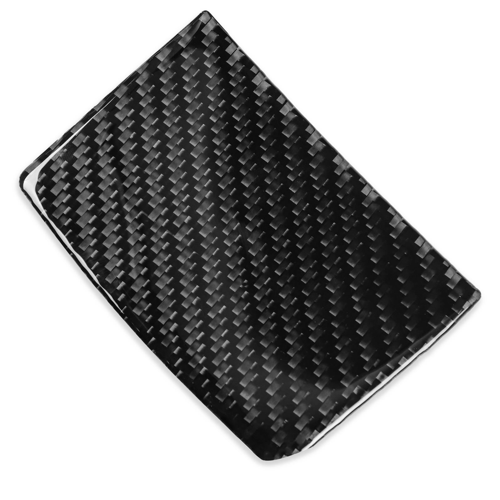 2x Car Rear Console Storage Panel Trim Cover Carbon Fiber Sticker for A90 Accessory Easy Installation