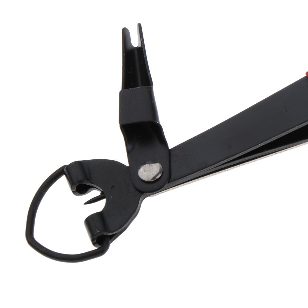 2pcs Quick Knot Tool 4 In 1 Fly Fishing Clippers Line Nipper Tying Tackle Red