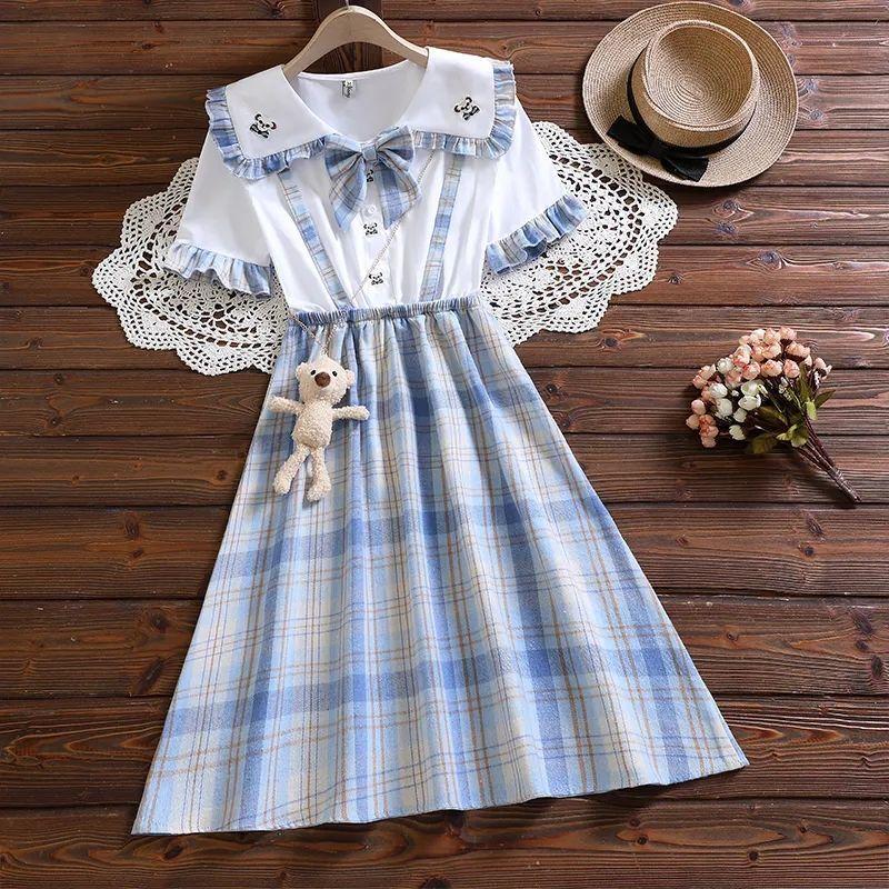 DONGSHOP HOT Cô gái ăn mặc mùa hè mỏng 2023 trẻ em phong cách tây cô gái váy công chúa trẻ em lớn váy thời trang mùa hè