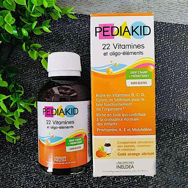 Siro Bổ Sung Vitamin Tổng Hợp Cho Bé Pediakid 22 Vitamines Giúp Bé Khỏe Mạnh, Tăng Hấp Thu Dưỡng Chất 125ml