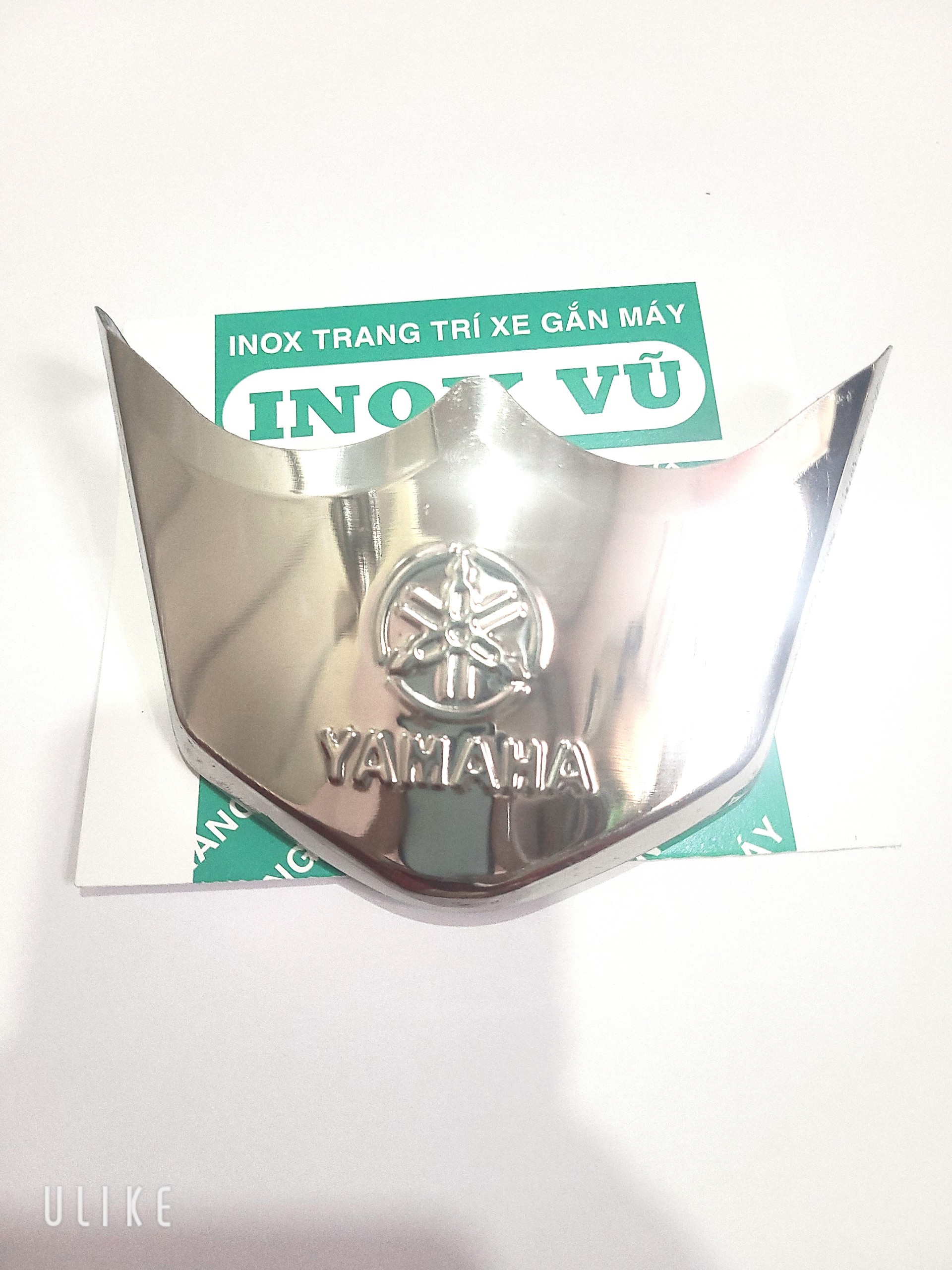 Combo bộ ốp dè INOX xe NVX 155i và NVX 125i sản xuất năm 2016-2019 + 1 tem logo titan YAMAHHA 2.7cm