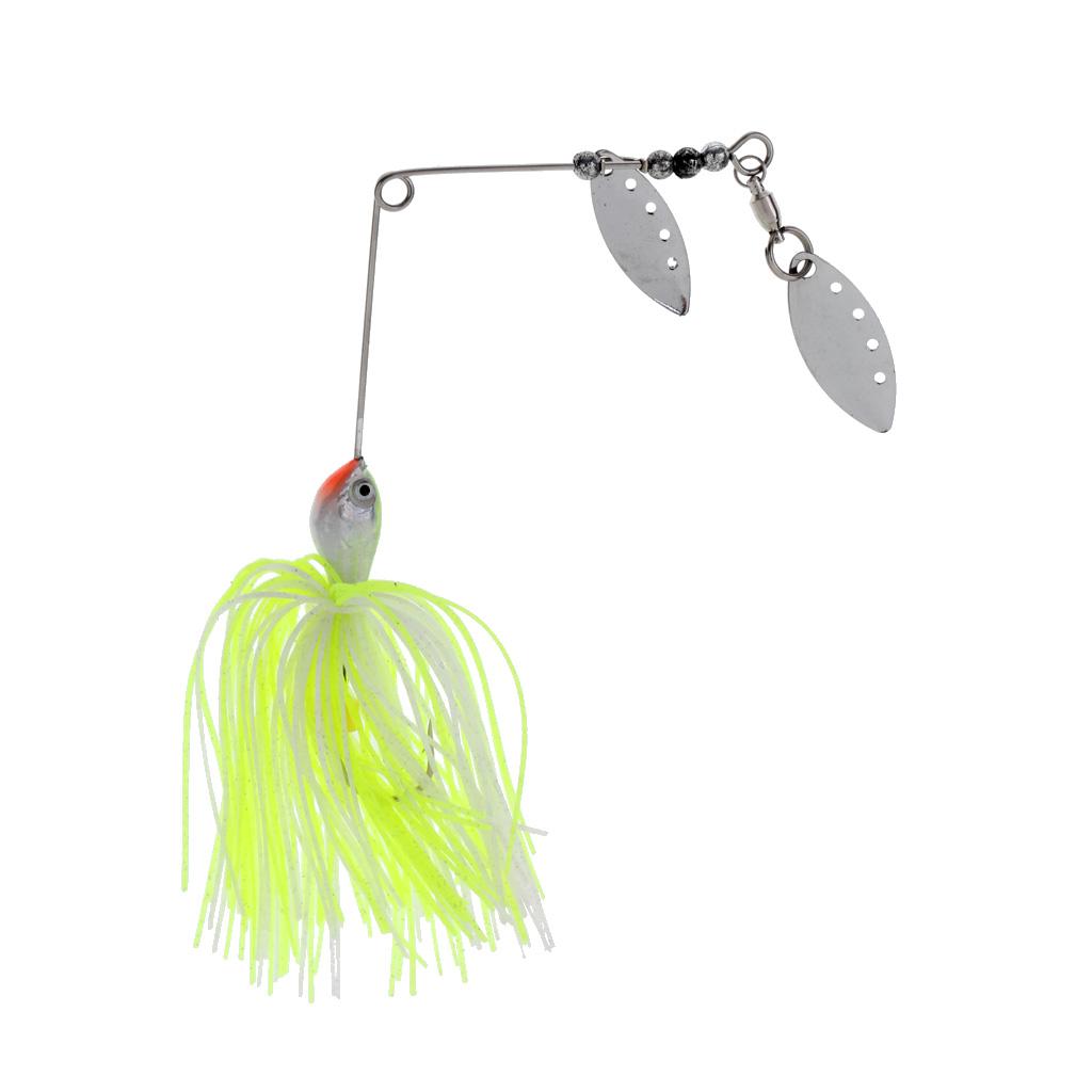 Bait Fishing Lure Spinnerbait Beard Scale Bass Pike Jig Tackle Hooks
