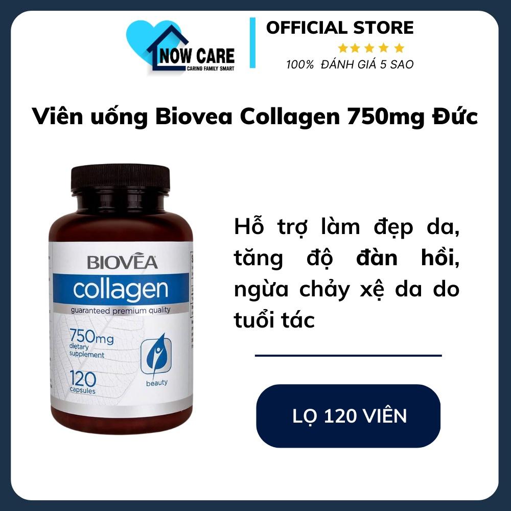 Viên Uống Biovea Collagen 750mg, Giúp Làm Đẹp Da, Đẹp Tóc, Móng, Tăng Sinh Collagen, Nhập Đức, 120 viên