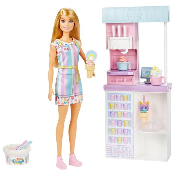 Đồ Chơi Quầy Kem Mát Lạnh Barbie Ice Cream Shop - Barbie HCN46