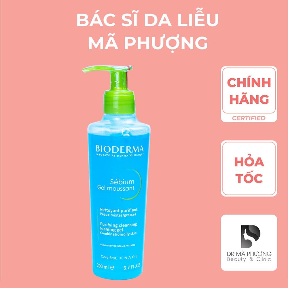 Sữa rửa mặt cho da dầu mụn Bioderma Gel Moussant