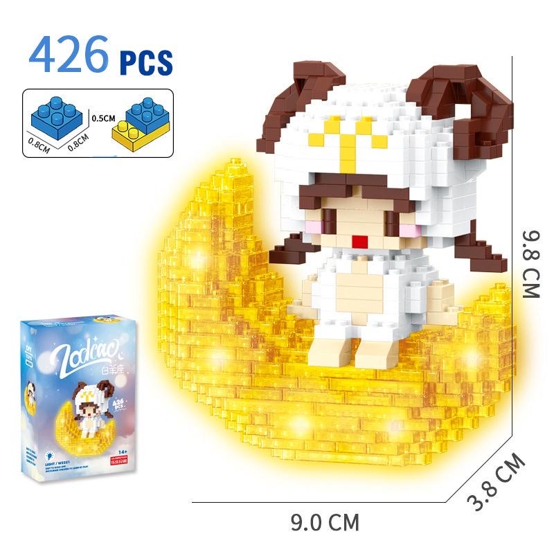 Đồ chơi lắp ráp mini 3D - 12 cung hoàng đạo