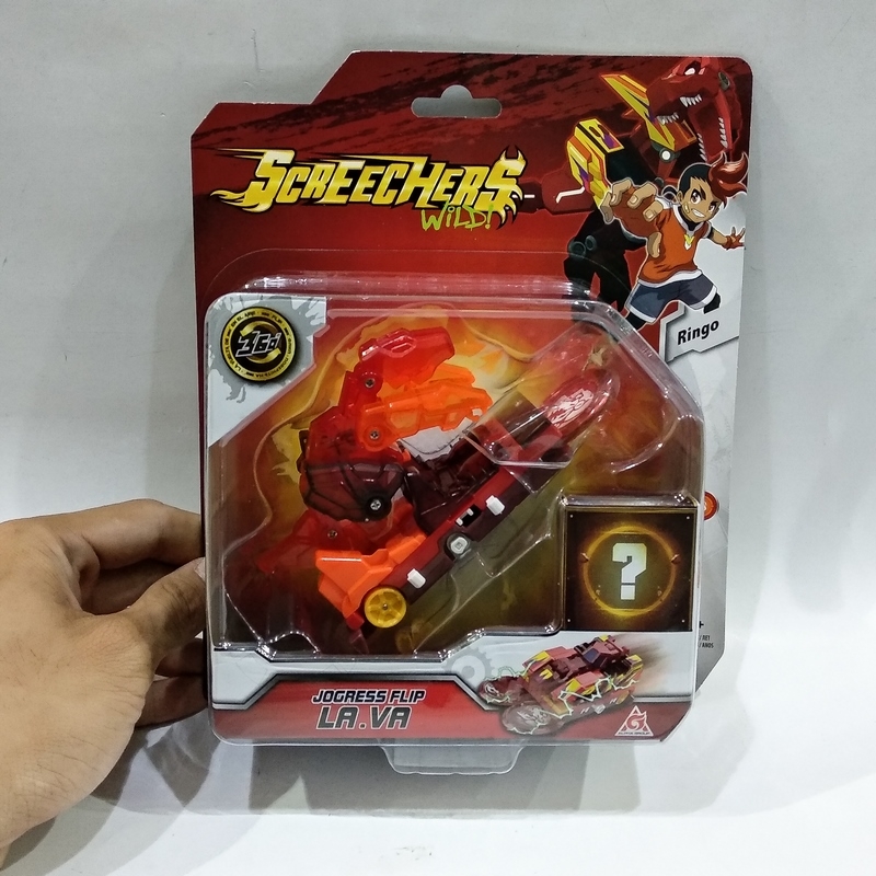 Đồ Chơi Xe Biến Hình Khủng Long Bão Lửa - Screechers Wild YW684201S