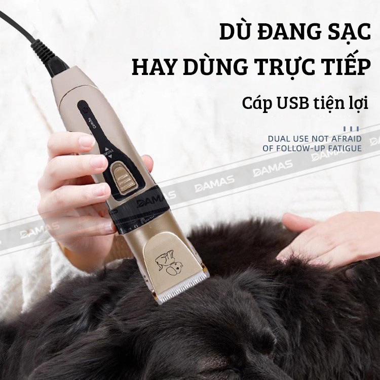 Tông Đơ Cắt Lông Chó Mèo Siêu Tiện Lợi Damas DH108V - Sản Phẩm Dành Cho Thú Cưng Nhà Bạn - Hàng Chính Hãng