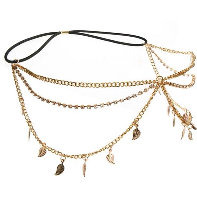 Bờm tóc bohemian - Vòng đội đầu head chain boho style - Maben