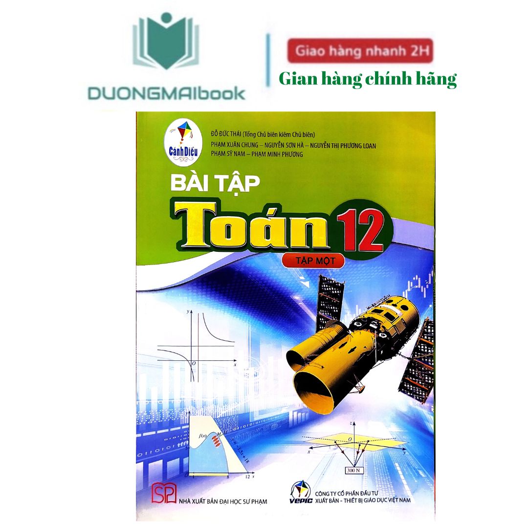 Sách - Bài tập Toán 12 Cánh Diều có đáp án (bán kèm 1 viên tẩy)