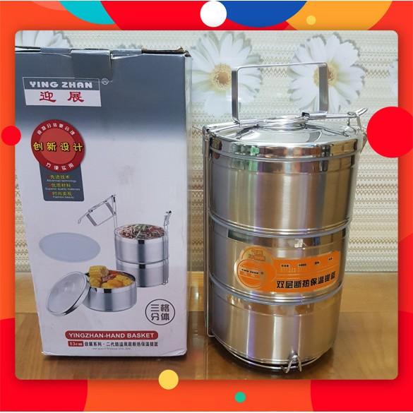 CAMEN 3 TẦNG, 2 TẦNG, 4 TẦNG INOX CAO CẤP - HỘP ĐỰNG CƠM CÔNG SỞ, THĂM NUÔI BỆNH