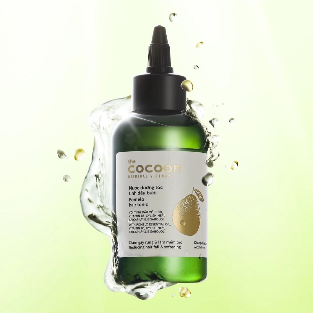 Nước dưỡng tóc tinh dầu bưởi Cocoon giảm rụng phục hồi tóc hư tổn 140ml - Thanh Mộc Hương Hà Tĩnh