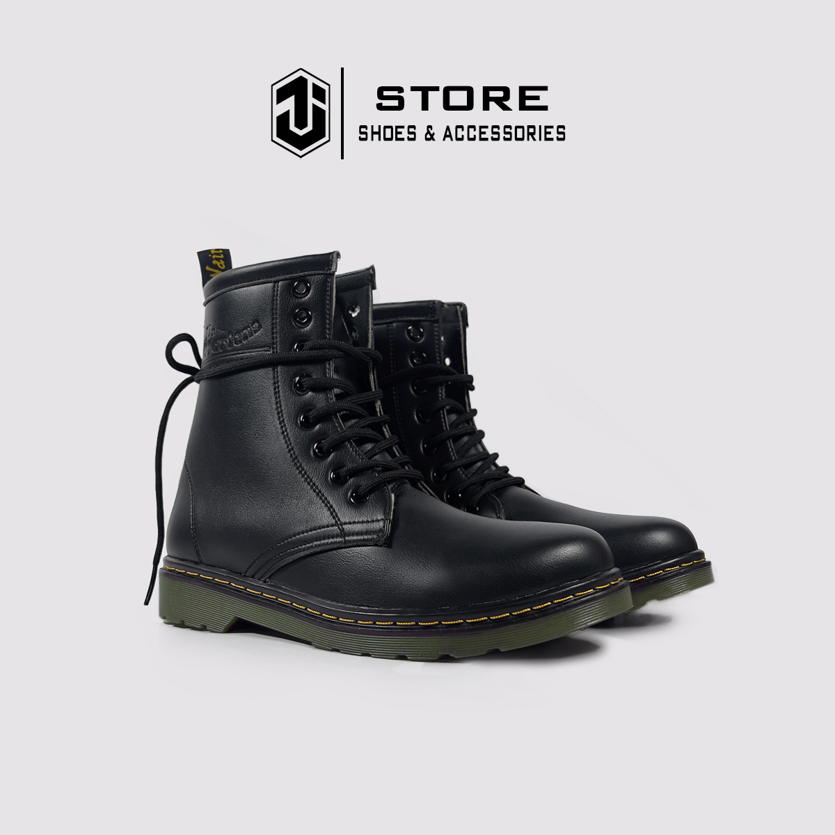 Giày Boot Dr Martens 1640 Da Cao Cấp J1, Giày Đốc Cao Cổ Nam Nữ Size 36-44