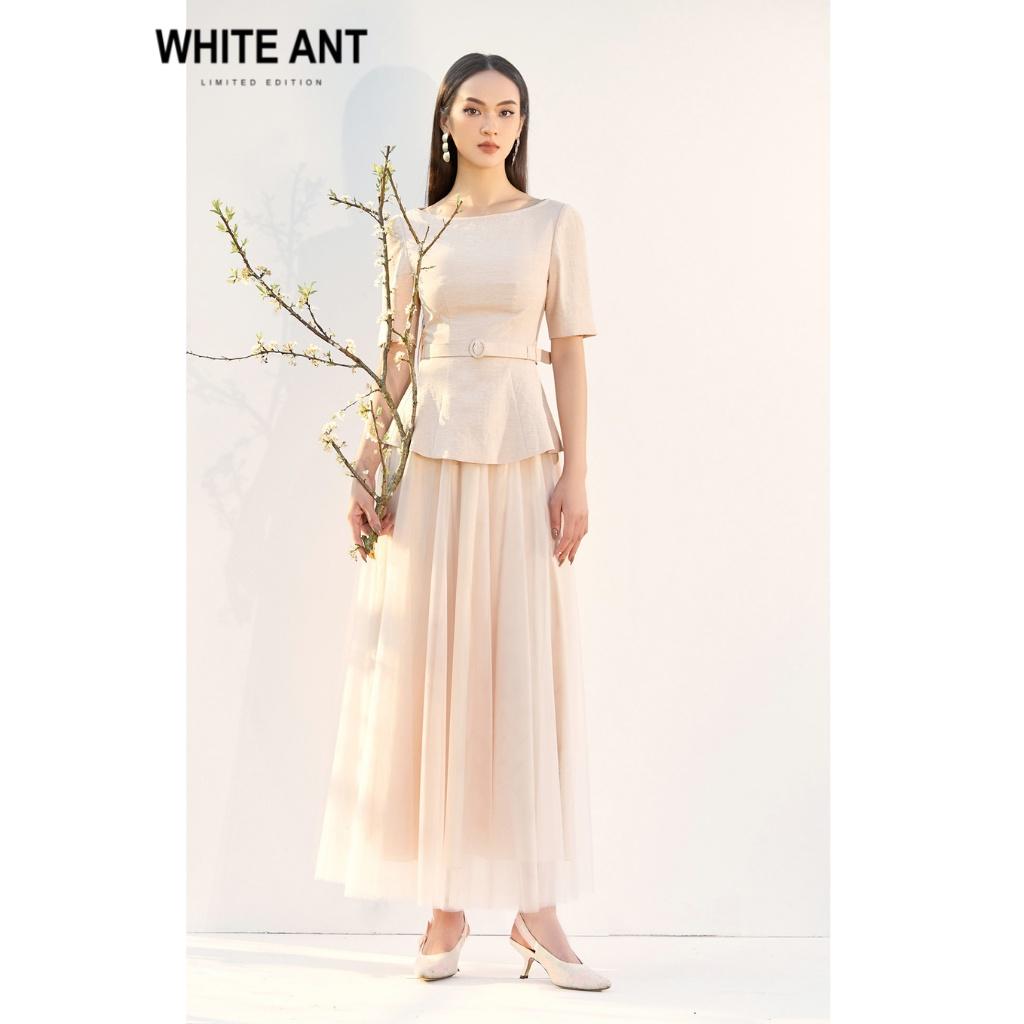 Chân Váy Xòe Nữ WHITE ANT LAYERS MIDI TULLE SKIRT Thiết Kế Dáng Dài Điệu Đà, Chất Liệu Lưới Nhiều Lớp Mềm Mại 110333001