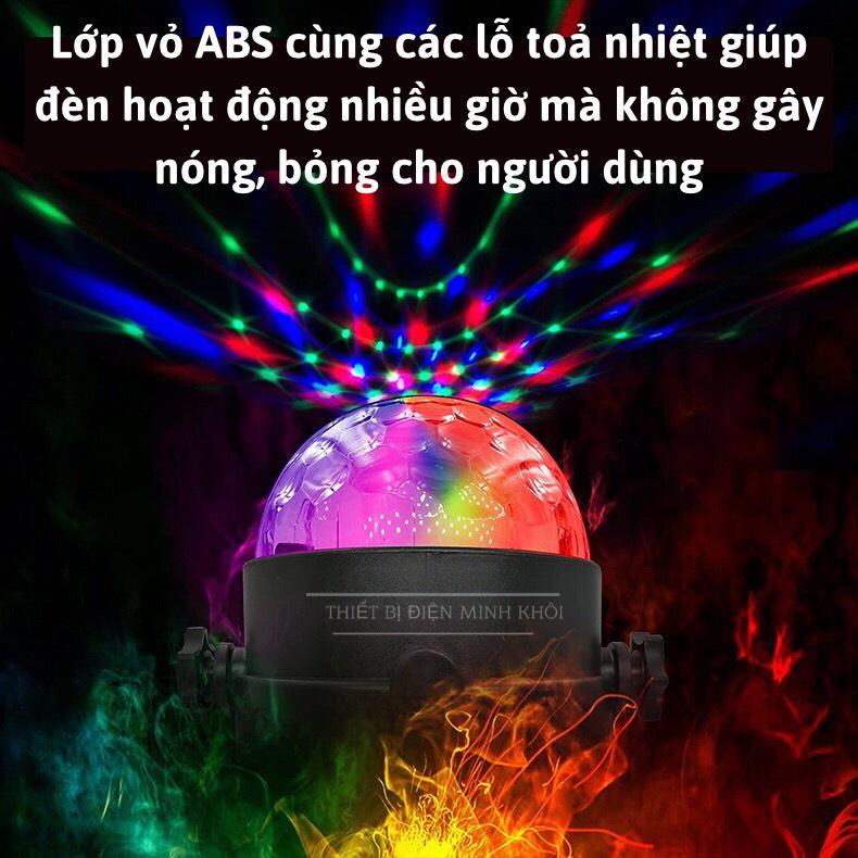 Đèn Led Xoay 7 Màu Pha Lê Trang Trí Karaoke, Sân Khấu, đèn nháy quẩy vũ trường