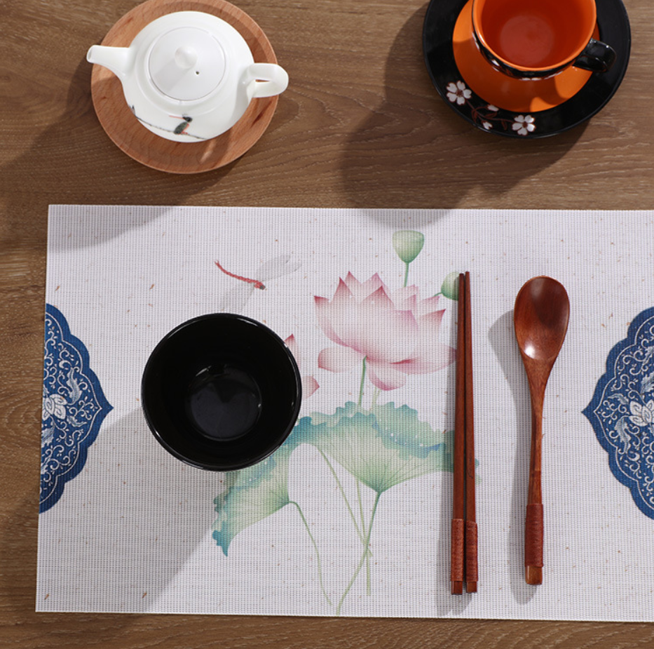 Combo 4 Tấm lót bàn ăn phong cách nhật bản 30x45cm - L10