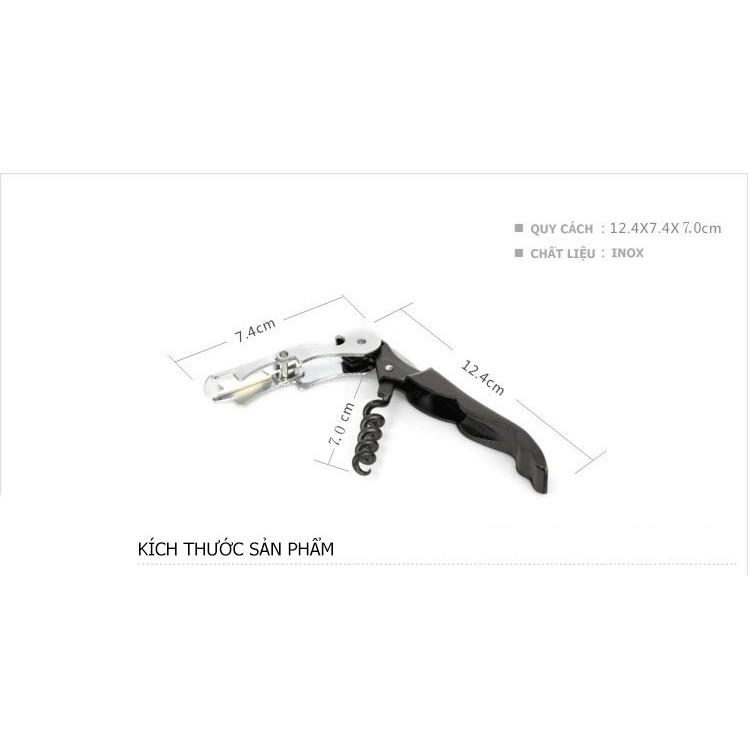 Dụng cụ, thiết bị, đồ khui rượu vang đa năng inox GR01