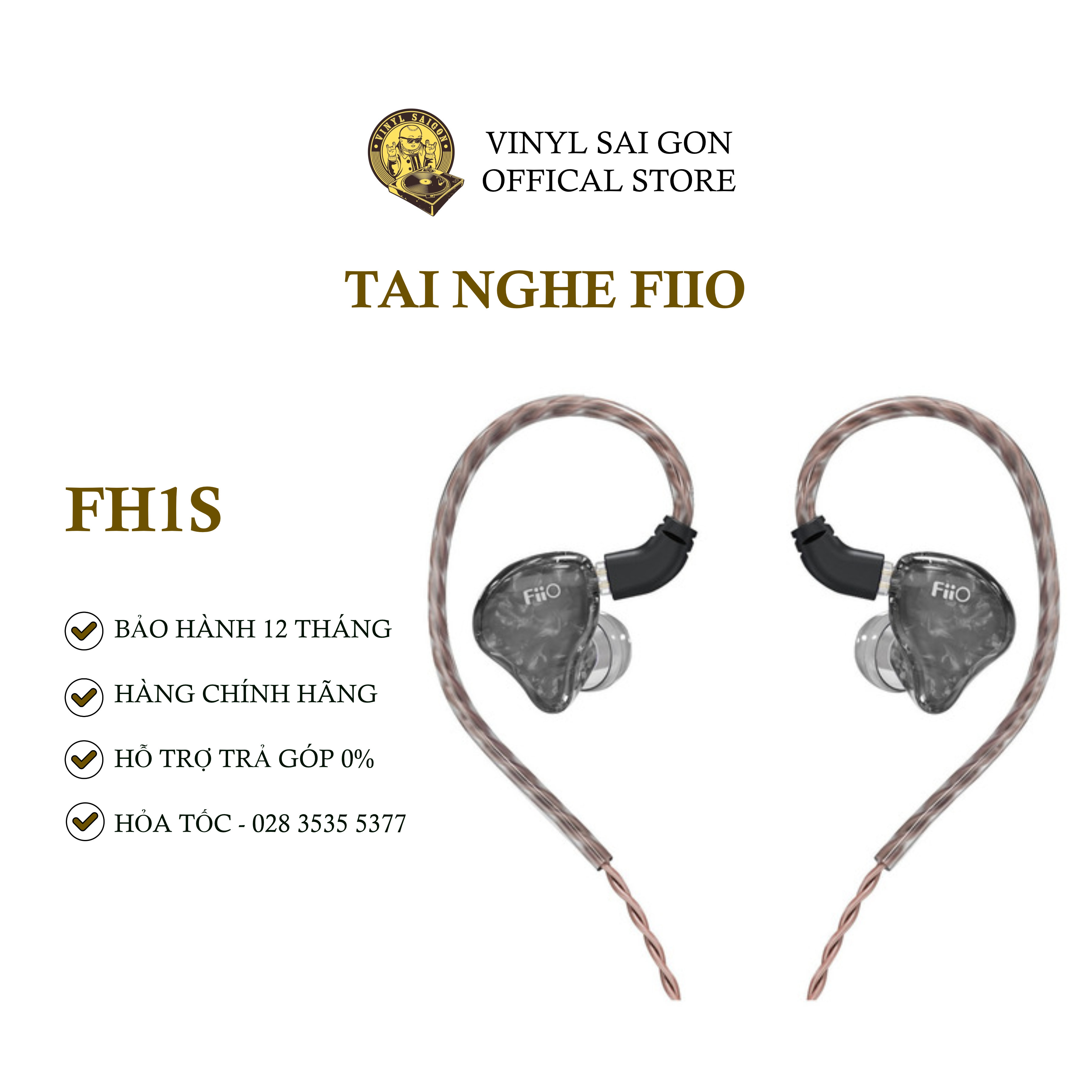 Tai Nghe Có Dây Nhét Tai FiiO FH1s - Hàng Nhập Khẩu