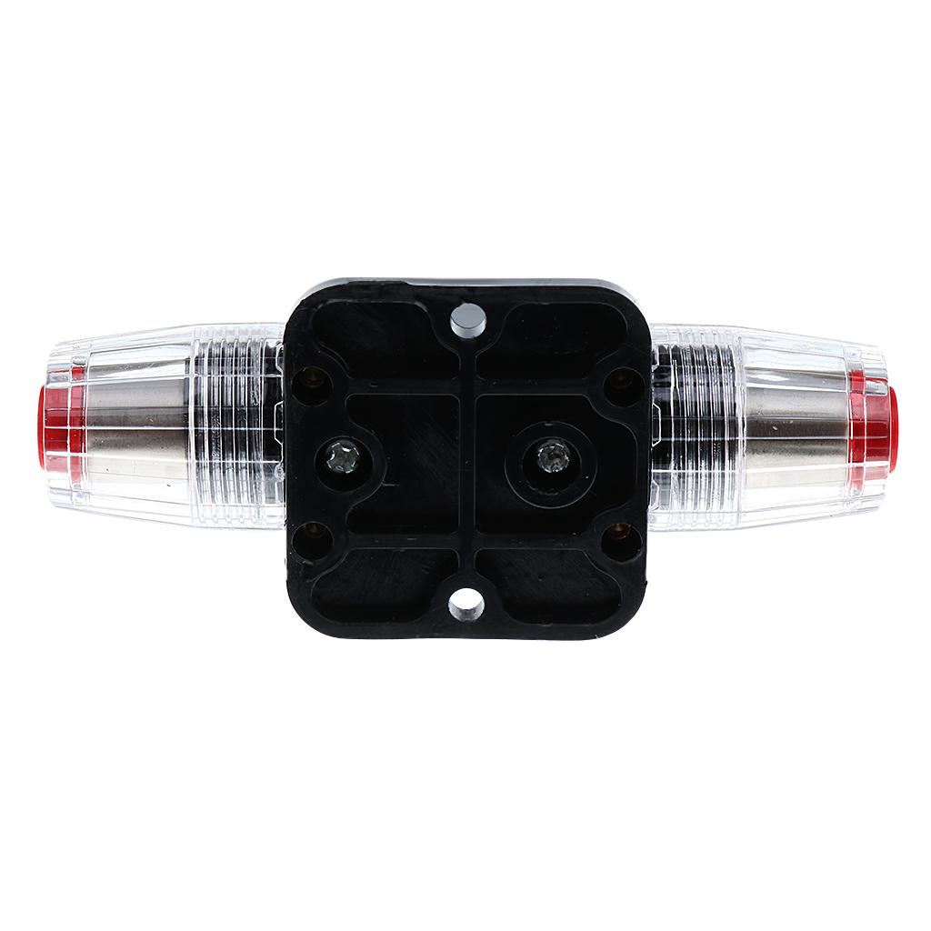 2pcs 12V-24V 50A Circuit Breaker Reset Fuse Car Boat Fuse Holder Waterproof Fuse For Protection System