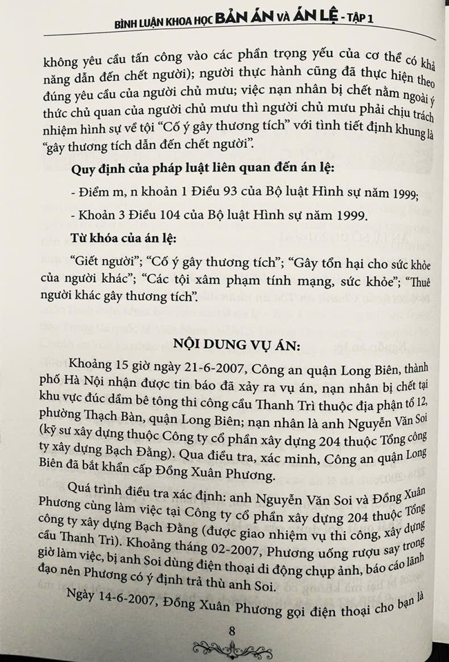 Bình Luận Khoa Học Bản Án Và Án Lệ